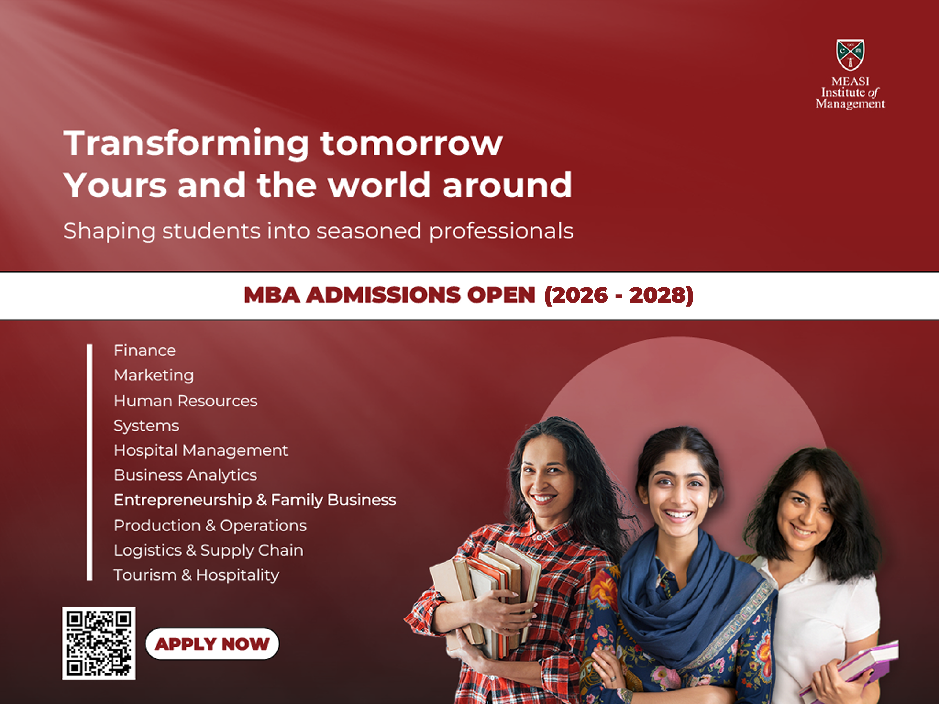 MBA Admissions Open for 2025